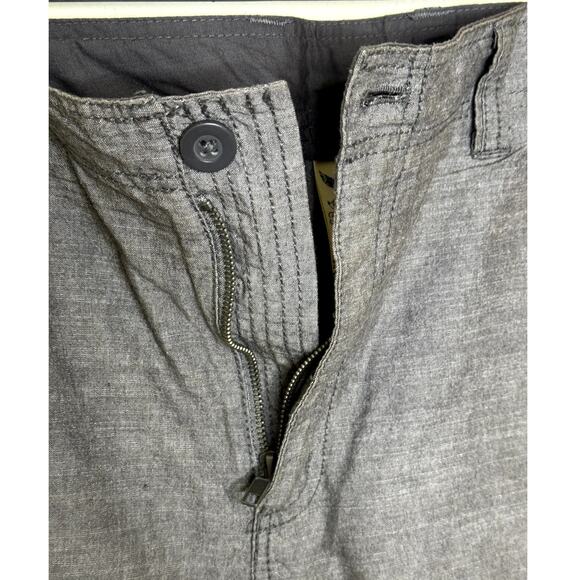 Faded Glory Mens Gray Chino Shorts Waist 36 - 100% Cotton Casual Vacation Wear - Picture 4 of 9